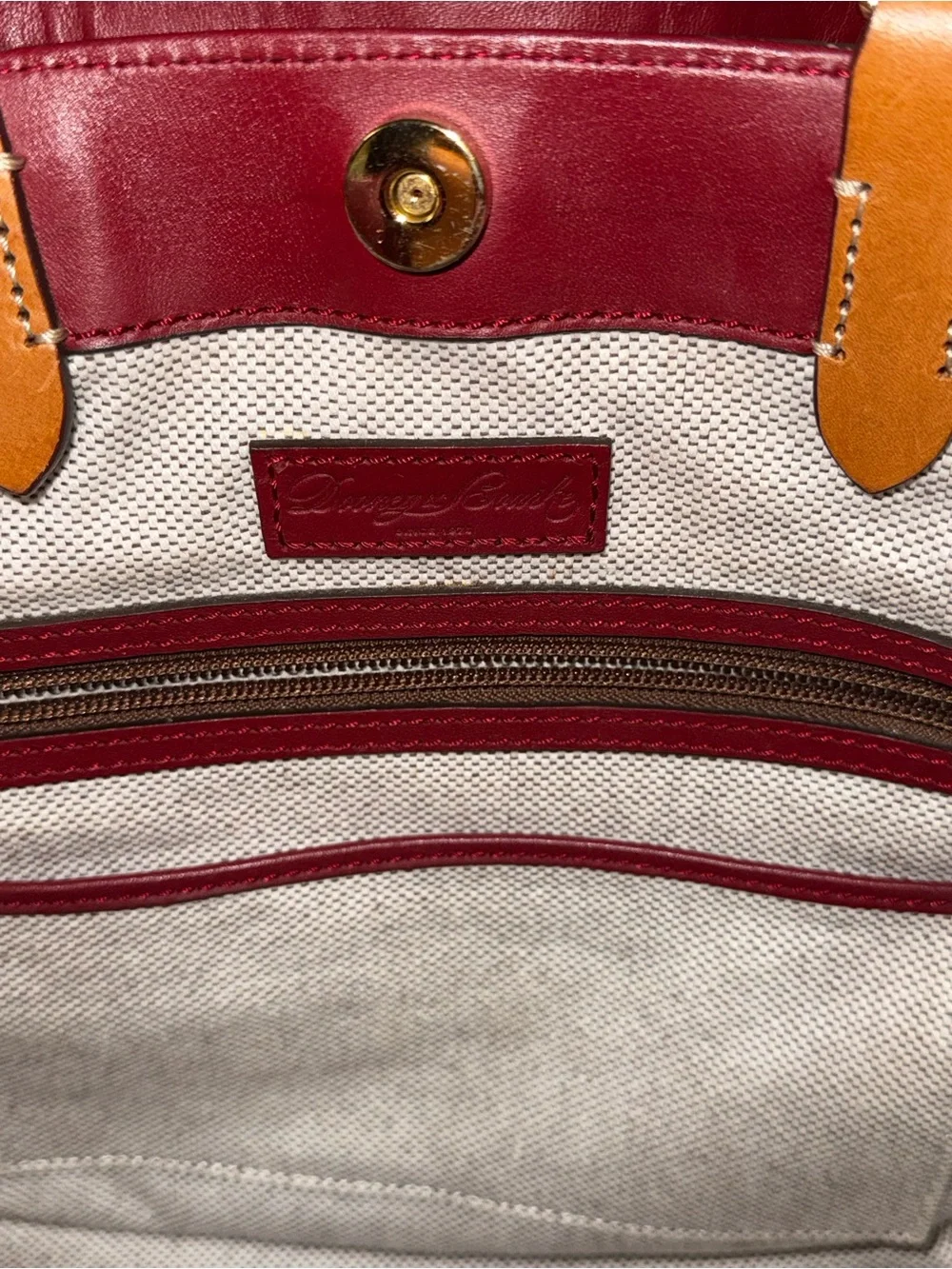 Dooney & Bourke City Large Dawson Satchel - Red Leather - Excellent Condition (E